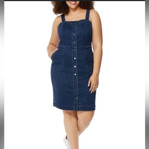 Rebel Wilson X Angels denim snap front dress 14W